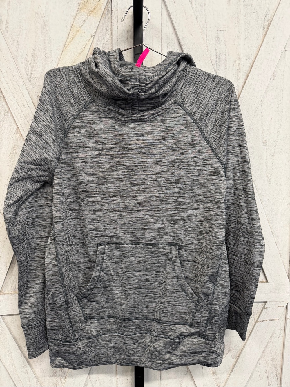Marc Jacobs Heather Gray Hooded Pullover Sweatshirt